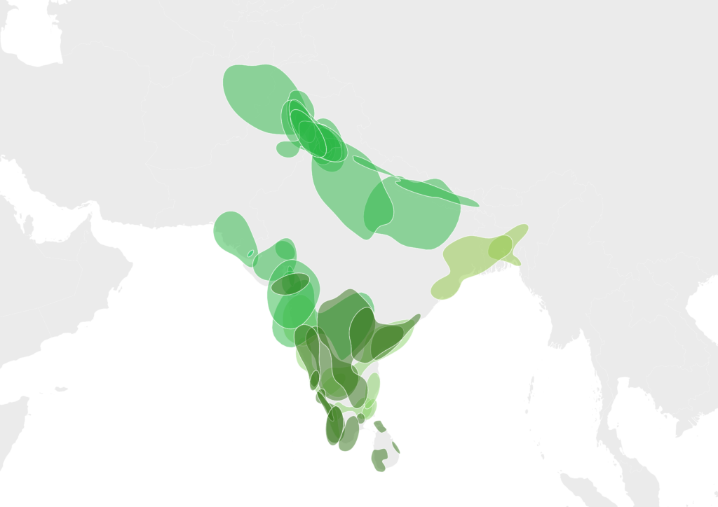 Image showing the genetic groups in South Asia included in the 23andMe update